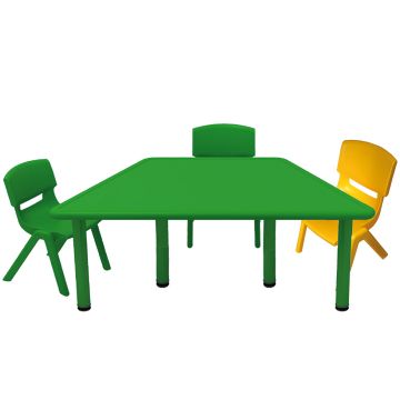 Comprar online Mesa redonda Kids diámetro 100cm - estructura verde - sobre  amarillo (935 DIAMET). DISOFIC