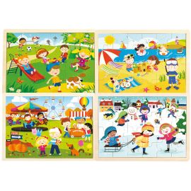 4 PUZZLES 24 PIEZAS LAS ESTACIONES