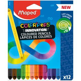 LAPICES DE COLORPEPS INFINITY  CAJA 12 COLORES SURTIDOS