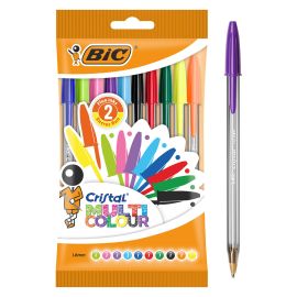 BOLIGRAFO BIC CRISTAL MULTICOLOUR 10 COLORES