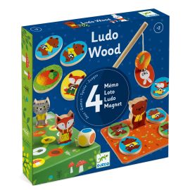 LUDO WOOD - 4 JUEGOS