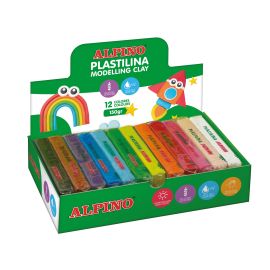 ALPINO PLASTILINA 150 GR -12 COLORES 