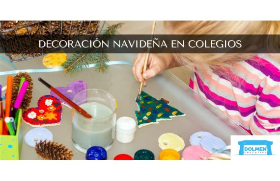 Actividades de decoración navideña en Colegios